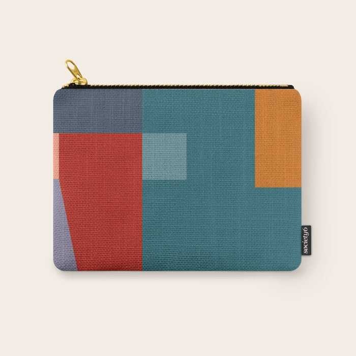 geometric abstract 252 Carry All Pouch Gallery Image 1