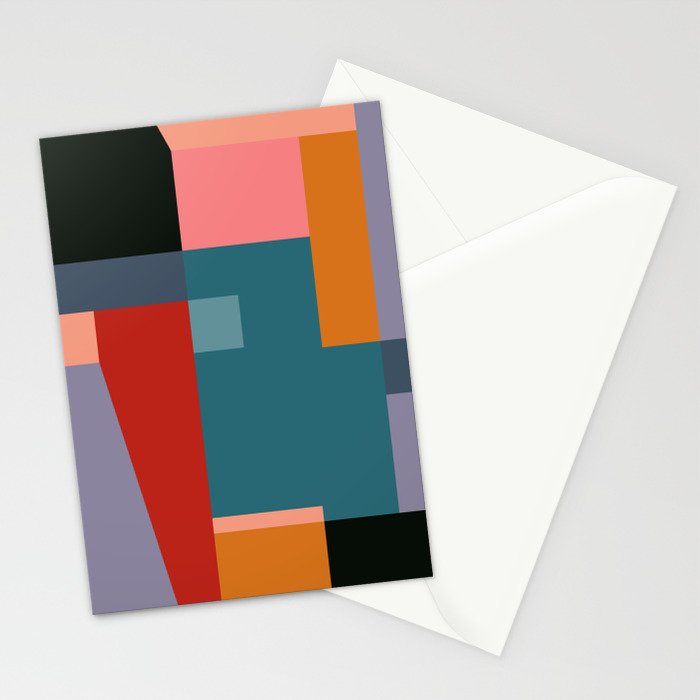 geometric abstract 252 Stationery Card Gallery Image 2