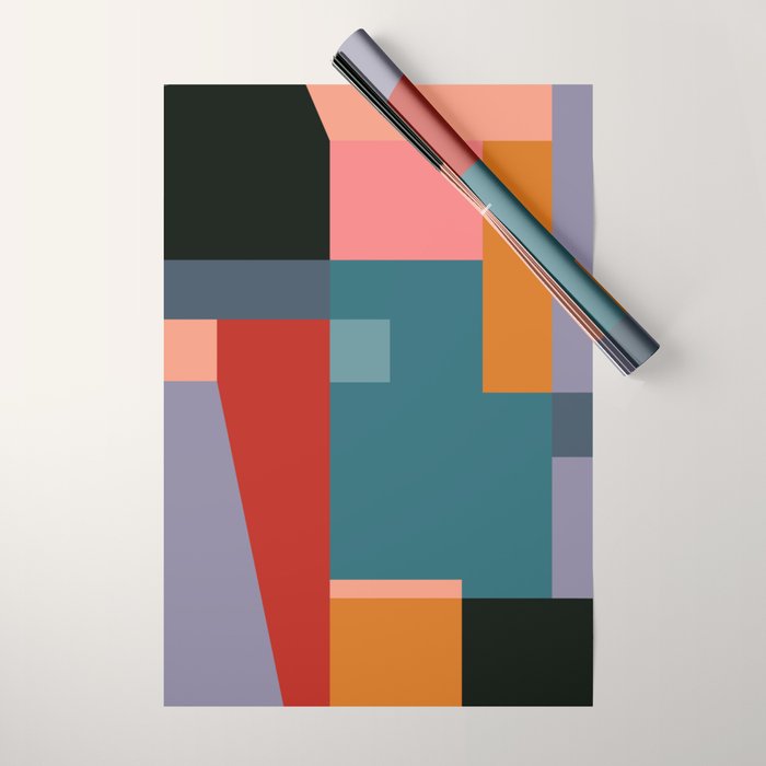 geometric abstract 252 Wrapping Paper Gallery Image 1