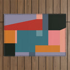 geometric abstract 252 Outdoor Rug Gallery Image 1