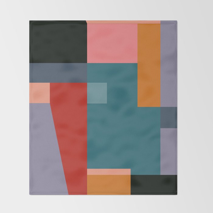 geometric abstract 252 Throw Blanket Gallery Image 2