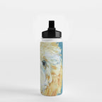 Stanley the Goldendoodle Dog Portrait Water Bottle Gallery Image 2