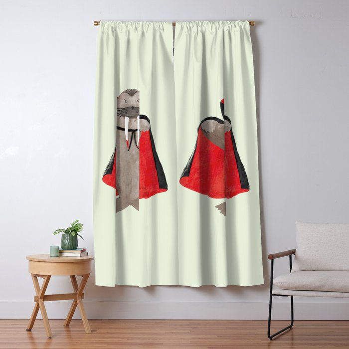 Vampire Walrus Window Curtain Gallery Image 5