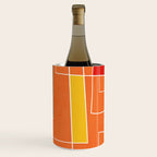 Orange Abstract Artwork Colorful Shapes Wine Chiller Gallery Image 1