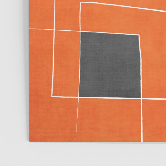 Orange Abstract Artwork Colorful Shapes Poster Gallery Image 3