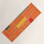 Orange Abstract Artwork Colorful Shapes Yoga Mat Gallery Image 1