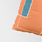 Orange Abstract Artwork Colorful Shapes Pillow Sham Gallery Image 4
