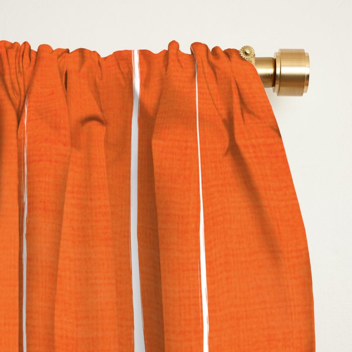 Orange Abstract Artwork Colorful Shapes Window Curtain Gallery Image 2