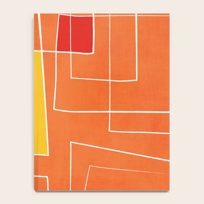 Orange Abstract Artwork Colorful Shapes Notebook Gallery Image 4