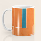 Orange Abstract Artwork Colorful Shapes Coffee Mug Gallery Image 3
