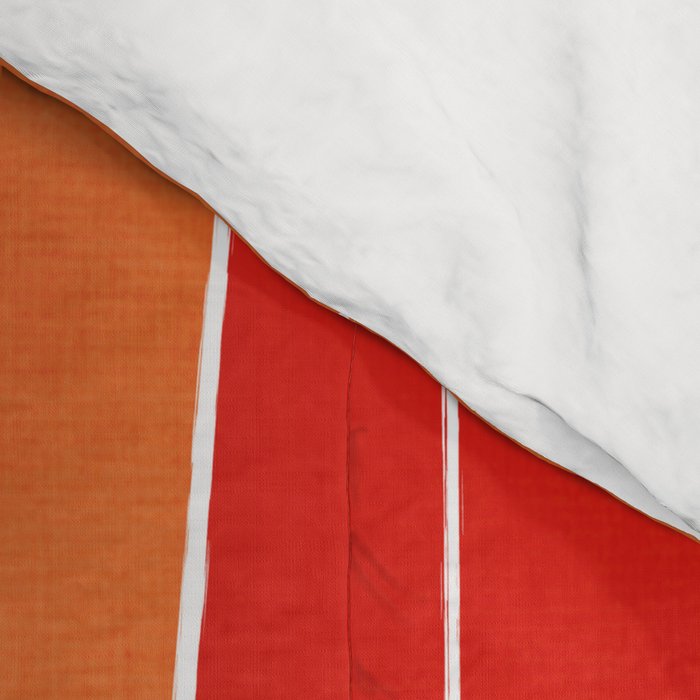 Orange Abstract Artwork Colorful Shapes Comforter Gallery Image 4