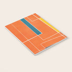Orange Abstract Artwork Colorful Shapes Notebook Gallery Image 3