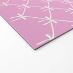 Bows & Ribbons Pattern LIII Y2K Fuchsia Pink Welcome Mat Gallery Image 2