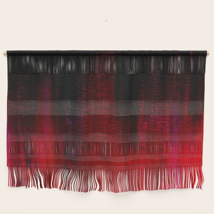 Red and Black Abstract Wall Hanging Gallery Image 1