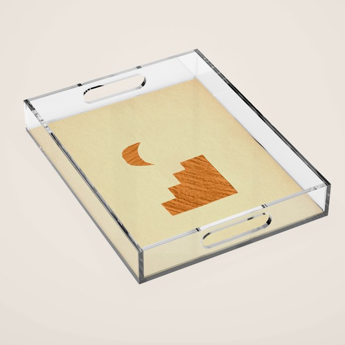 Minimalist moroccan night Acrylic Tray Gallery Image 1