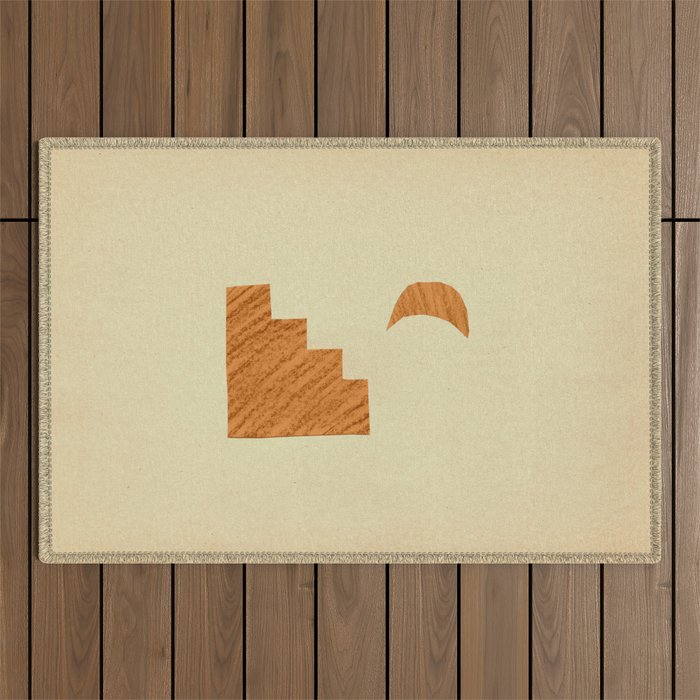 Minimalist moroccan night Outdoor Rug Gallery Image 1