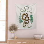 Albertus Seba Three Snakes Illustration Locupletissimi rerum naturalium thesauri accurata descriptio Wall Tapestry Gallery Image 2
