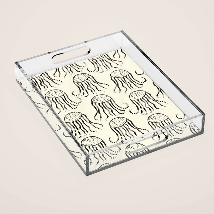 Jellyfish Pattern #jellyfishpattern Acrylic Tray Gallery Image 1