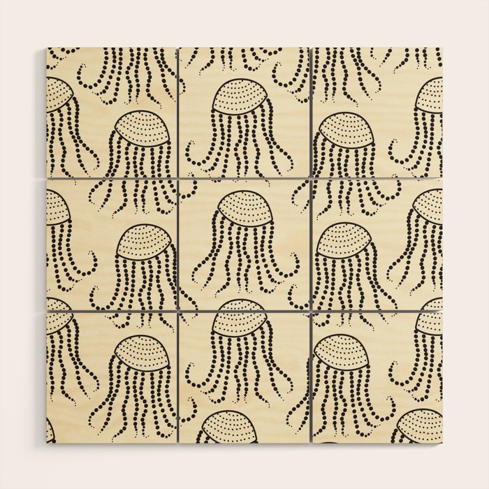 Jellyfish Pattern #jellyfishpattern Wood Wall Art Gallery Image 1
