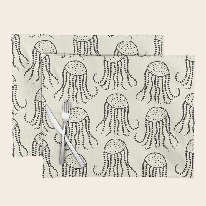 Jellyfish Pattern #jellyfishpattern Placemat Gallery Image 1