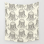 Jellyfish Pattern #jellyfishpattern Wall Tapestry Gallery Image 4