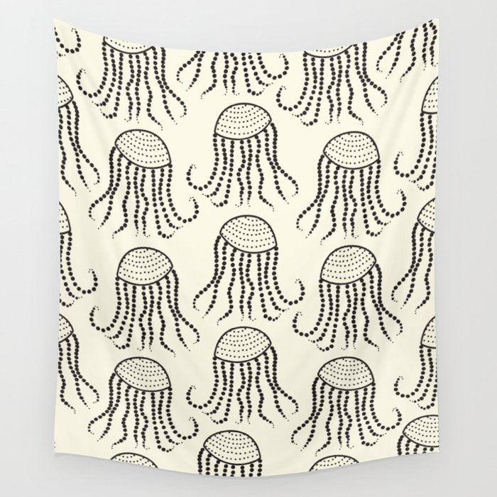 Jellyfish Pattern #jellyfishpattern Wall Tapestry Gallery Image 4