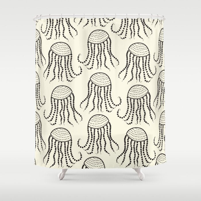Jellyfish Pattern #jellyfishpattern Shower Curtain Gallery Image 1