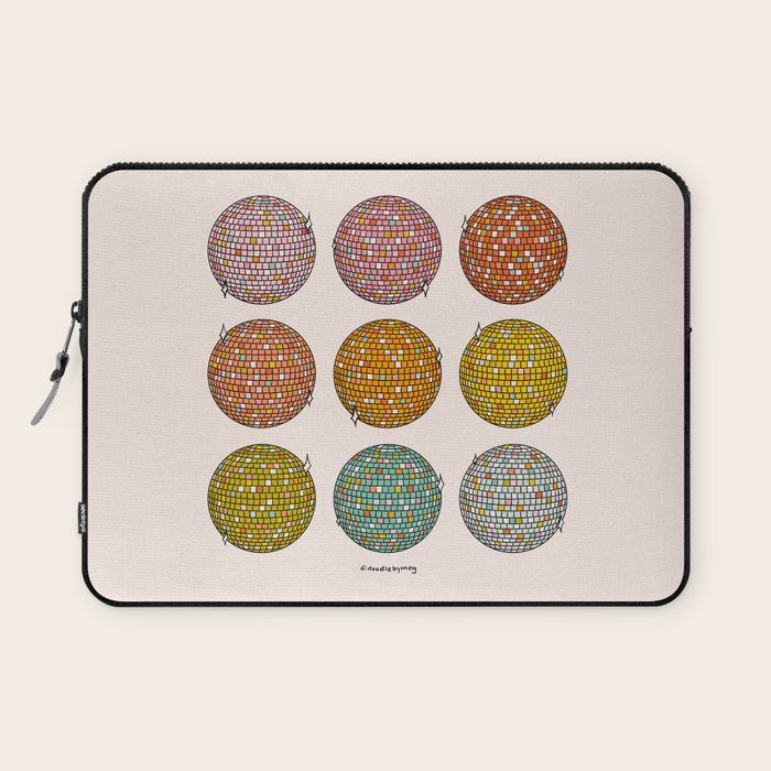 Rainbow Disco Balls Laptop Sleeve Gallery Image 1