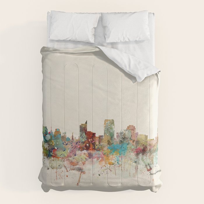 sacramento california skyline Comforter Gallery Image 6