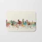 sacramento california skyline Bath Mat Gallery Image 1