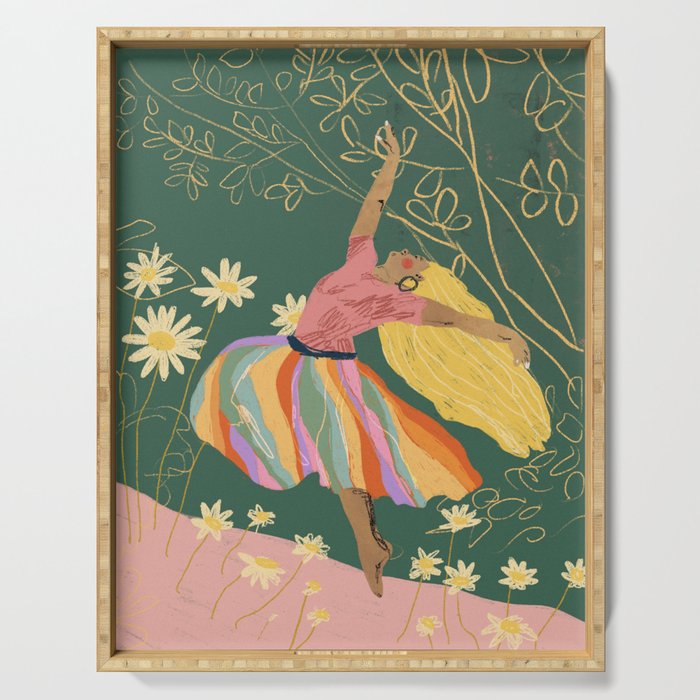 Free woman Serving Tray Gallery Image 1