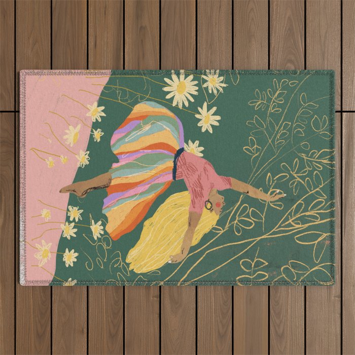 Free woman Outdoor Rug Gallery Image 1