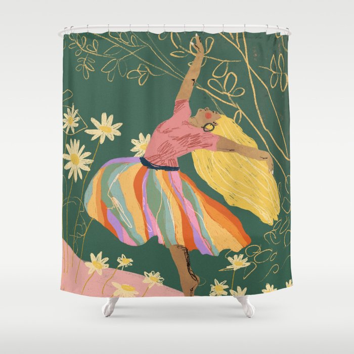 Free woman Shower Curtain Gallery Image 1