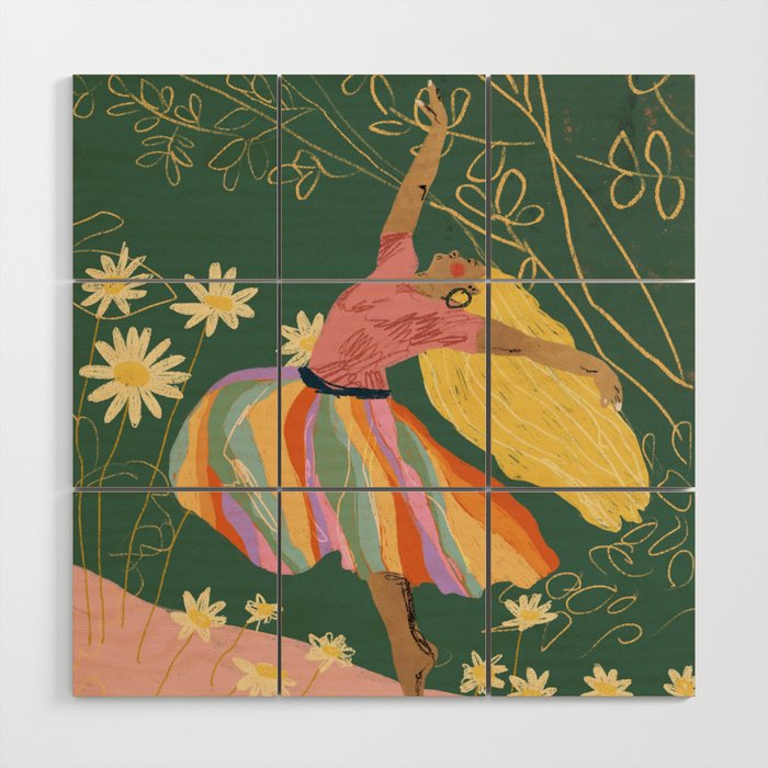 Free woman Wood Wall Art Gallery Image 1