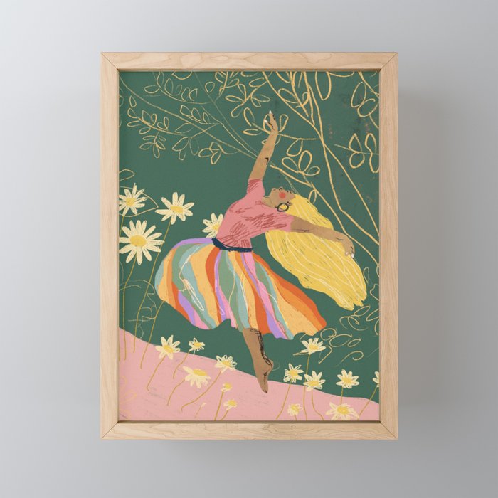 Free woman Mini Art Print Gallery Image 1