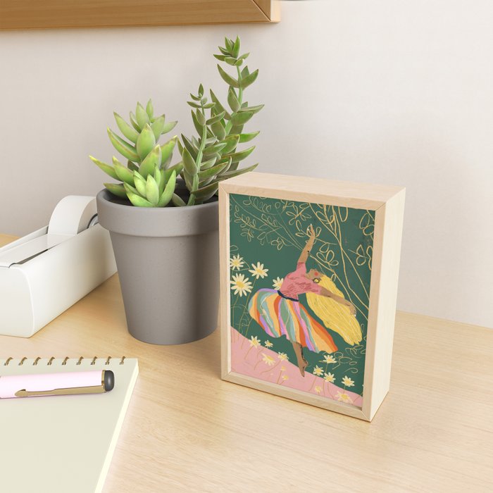 Free woman Mini Art Print Gallery Image 2