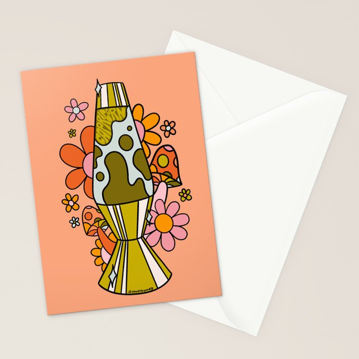 Capricorn Lava Lamp Stationery Card Gallery Image 2
