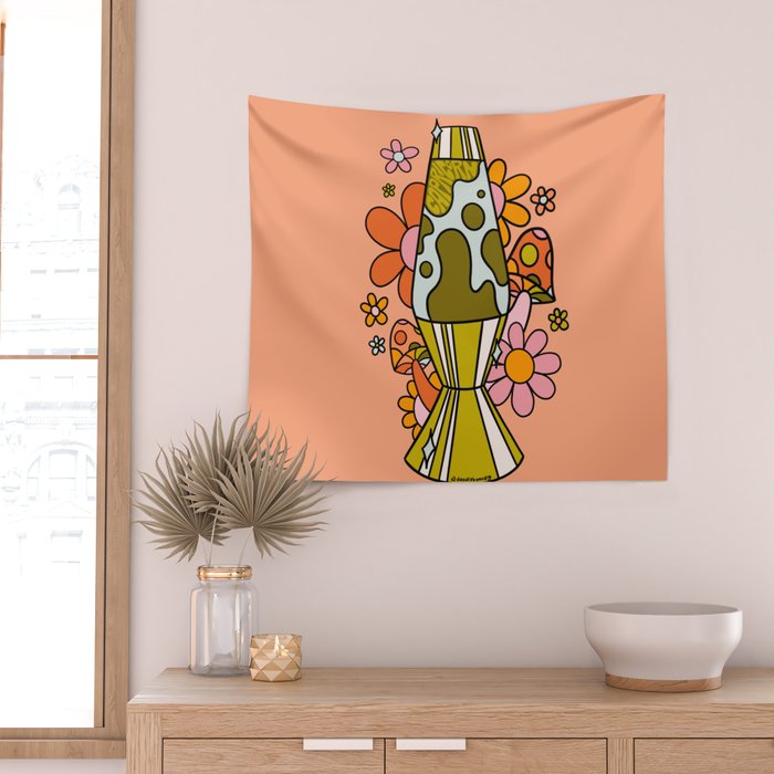 Capricorn Lava Lamp Wall Tapestry Gallery Image 2