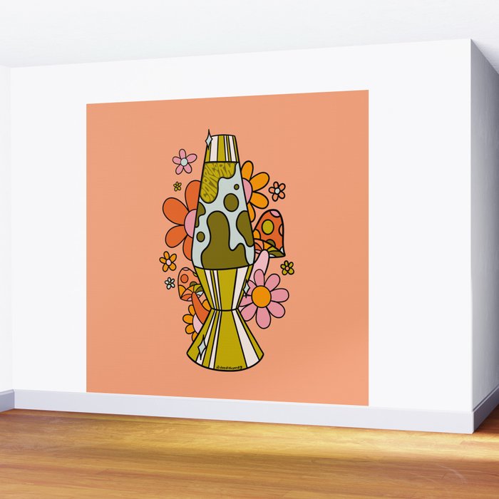Capricorn Lava Lamp Wall Mural Gallery Image 2