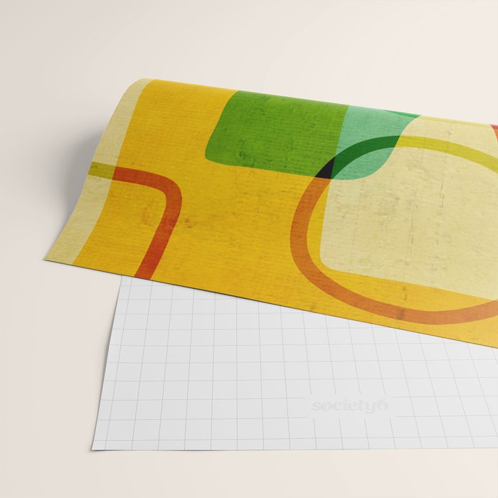 Abstract Mid-Century Modern Art Wrapping Paper Gallery Image 2