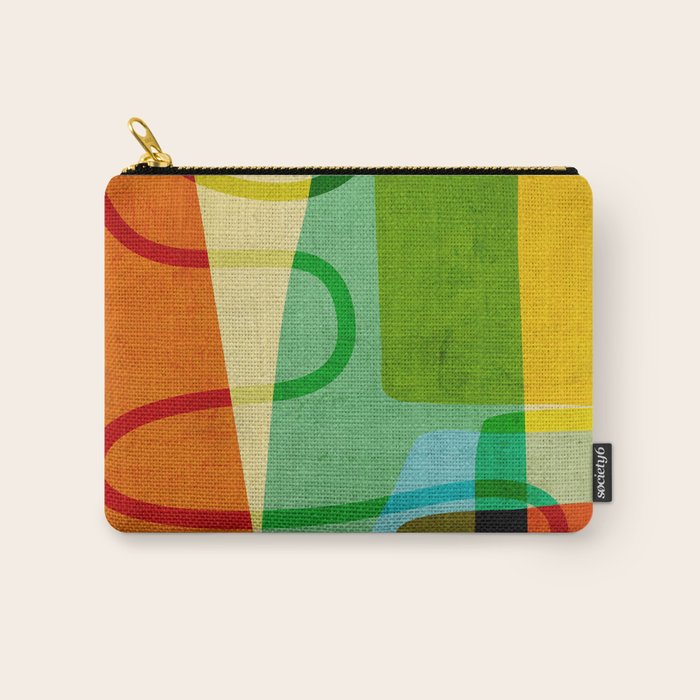 Abstract Mid-Century Modern Art Carry All Pouch Gallery Image 1