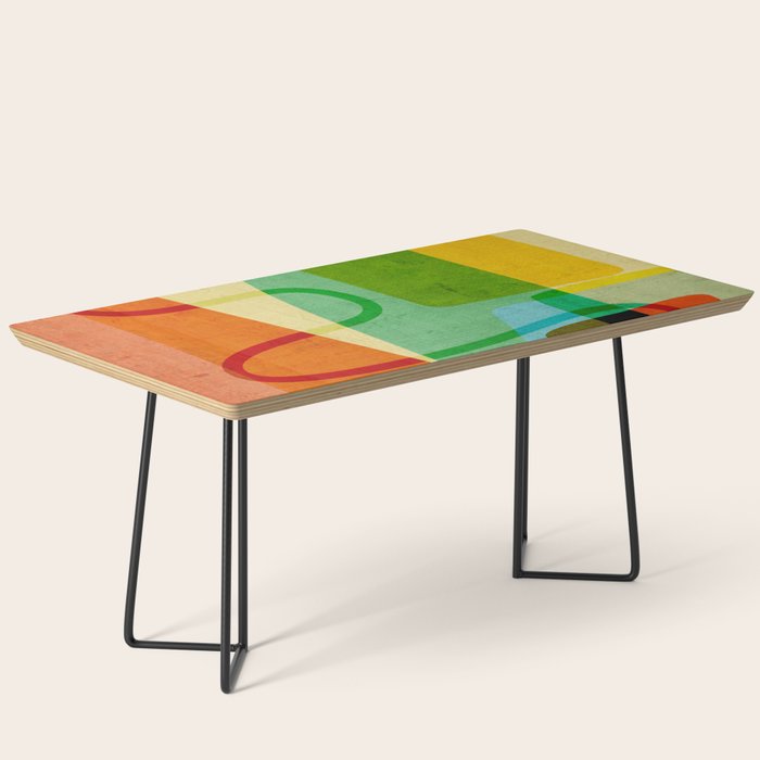 Abstract Mid-Century Modern Art Coffee Table Gallery Image 1