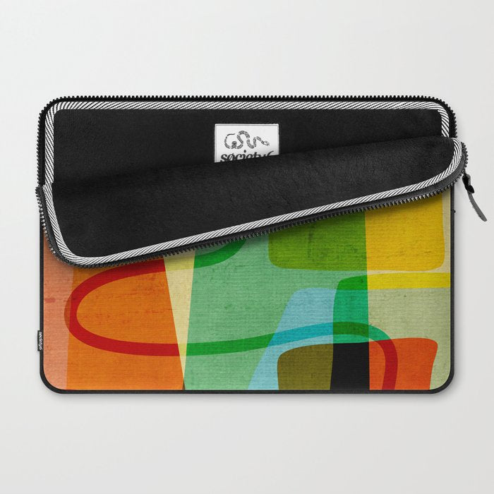 Abstract Mid-Century Modern Art Laptop Sleeve Gallery Image 2