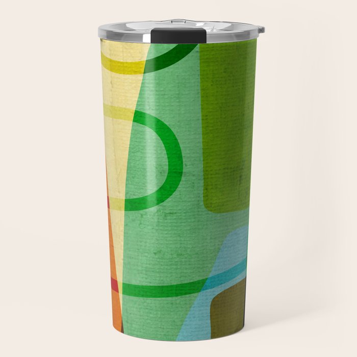Abstract Mid-Century Modern Art Travel Mug Gallery Image 1