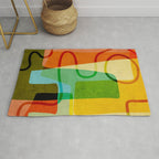 Abstract Mid-Century Modern Art Rug Gallery Image 1
