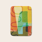 Abstract Mid-Century Modern Art Bath Mat Gallery Image 1