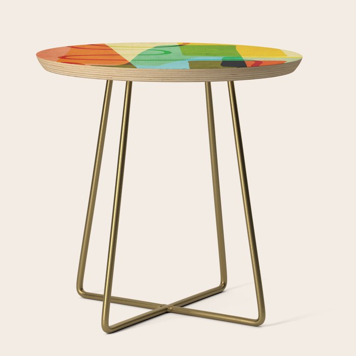 Abstract Mid-Century Modern Art Side Table Gallery Image 1