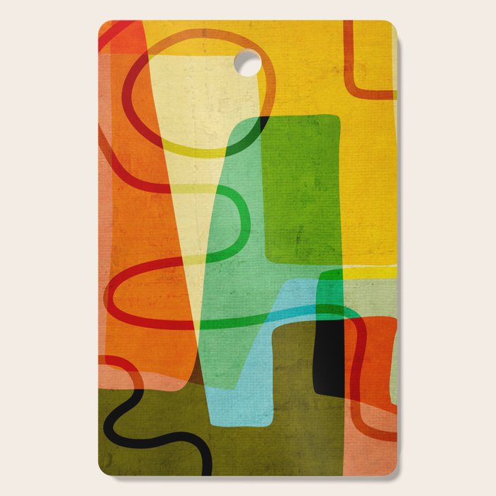 Abstract Mid-Century Modern Art Cutting Board Gallery Image 1