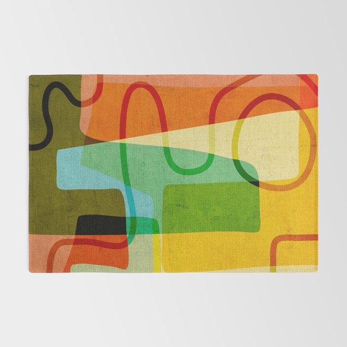 Abstract Mid-Century Modern Art Rug Gallery Image 2