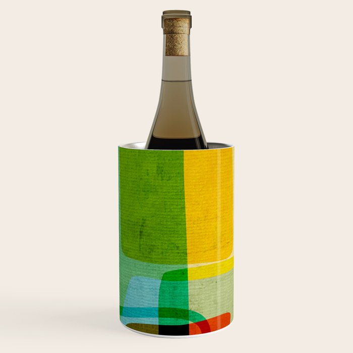 Abstract Mid-Century Modern Art Wine Chiller Gallery Image 3